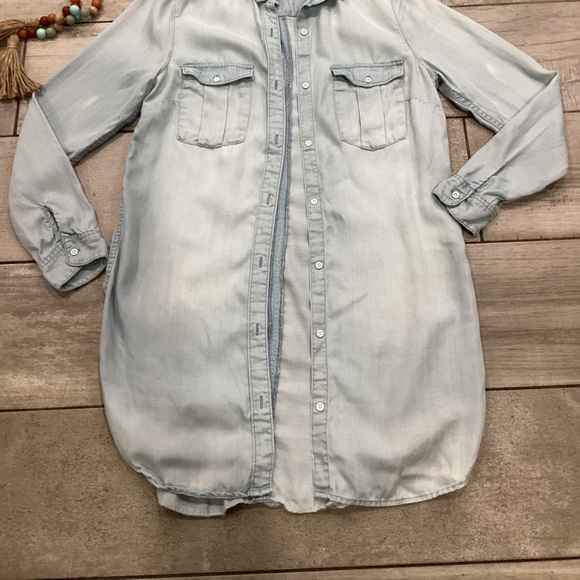 &DenimLight Blue Denim Mini Dress size 8 - Picture 1 of 4